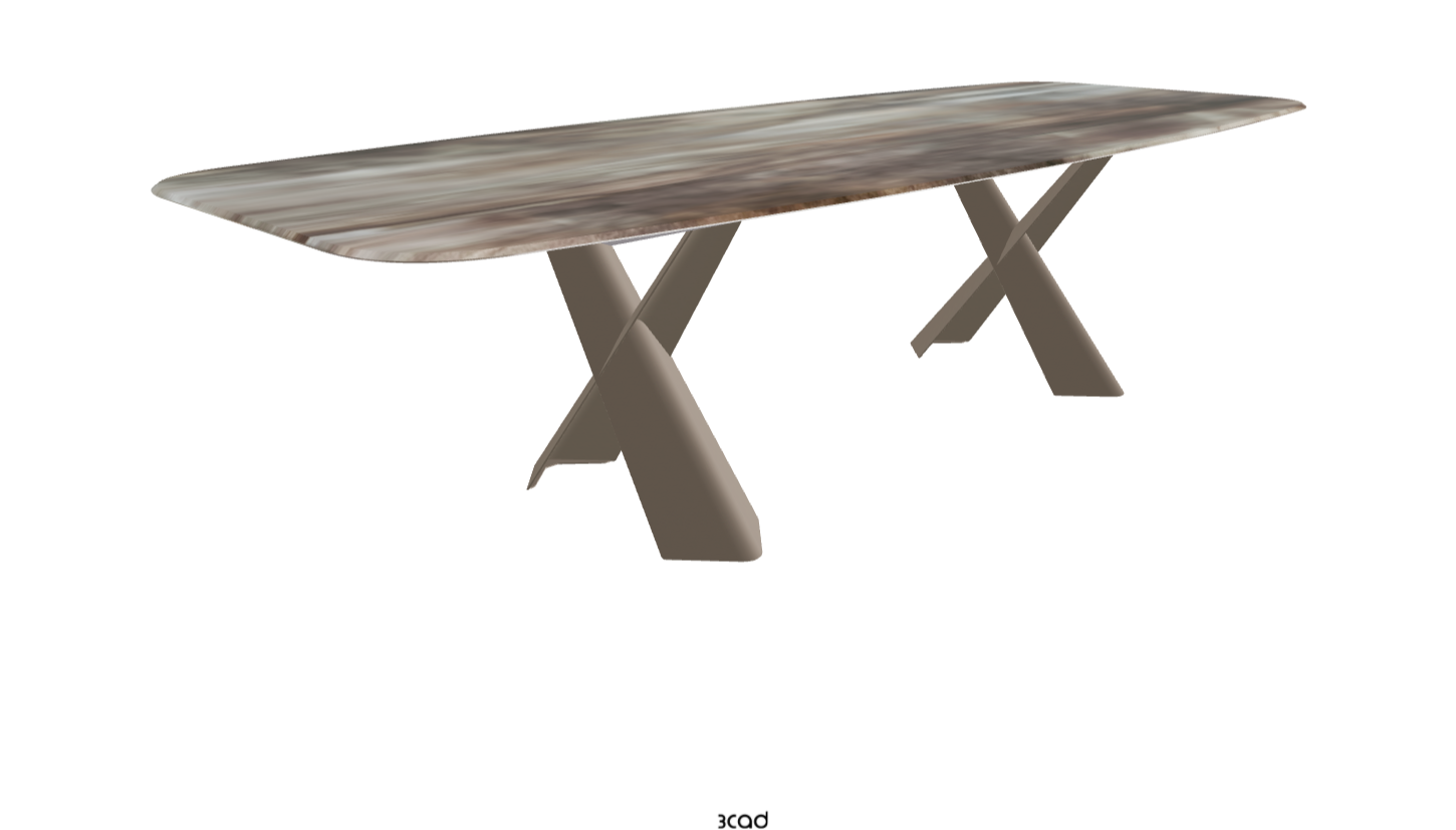 Cattelan Italia Mad Max Crystalart Rectangular & Barrel-Shaped Dining Table
