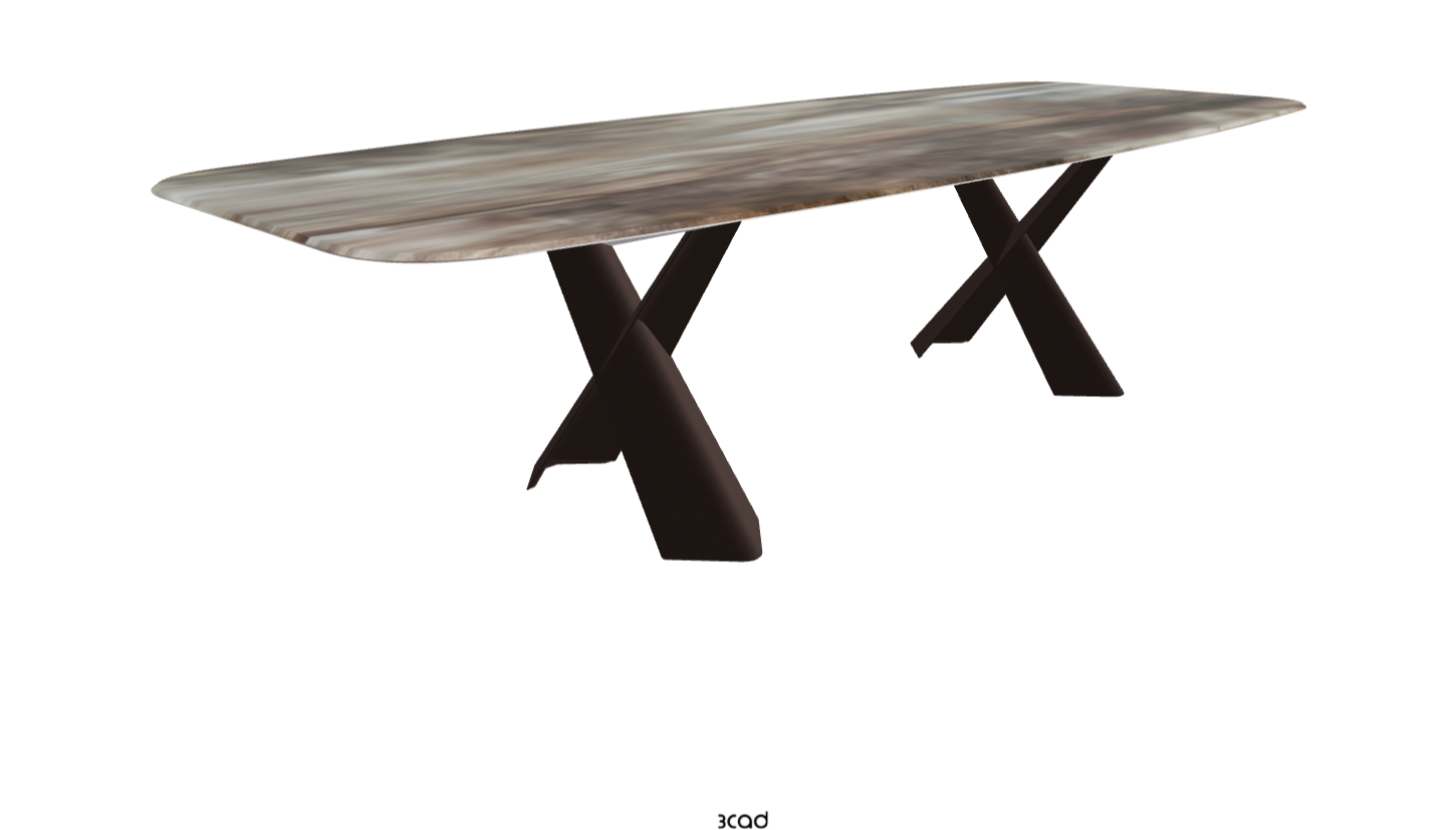 Cattelan Italia Mad Max Crystalart Rectangular & Barrel-Shaped Dining Table