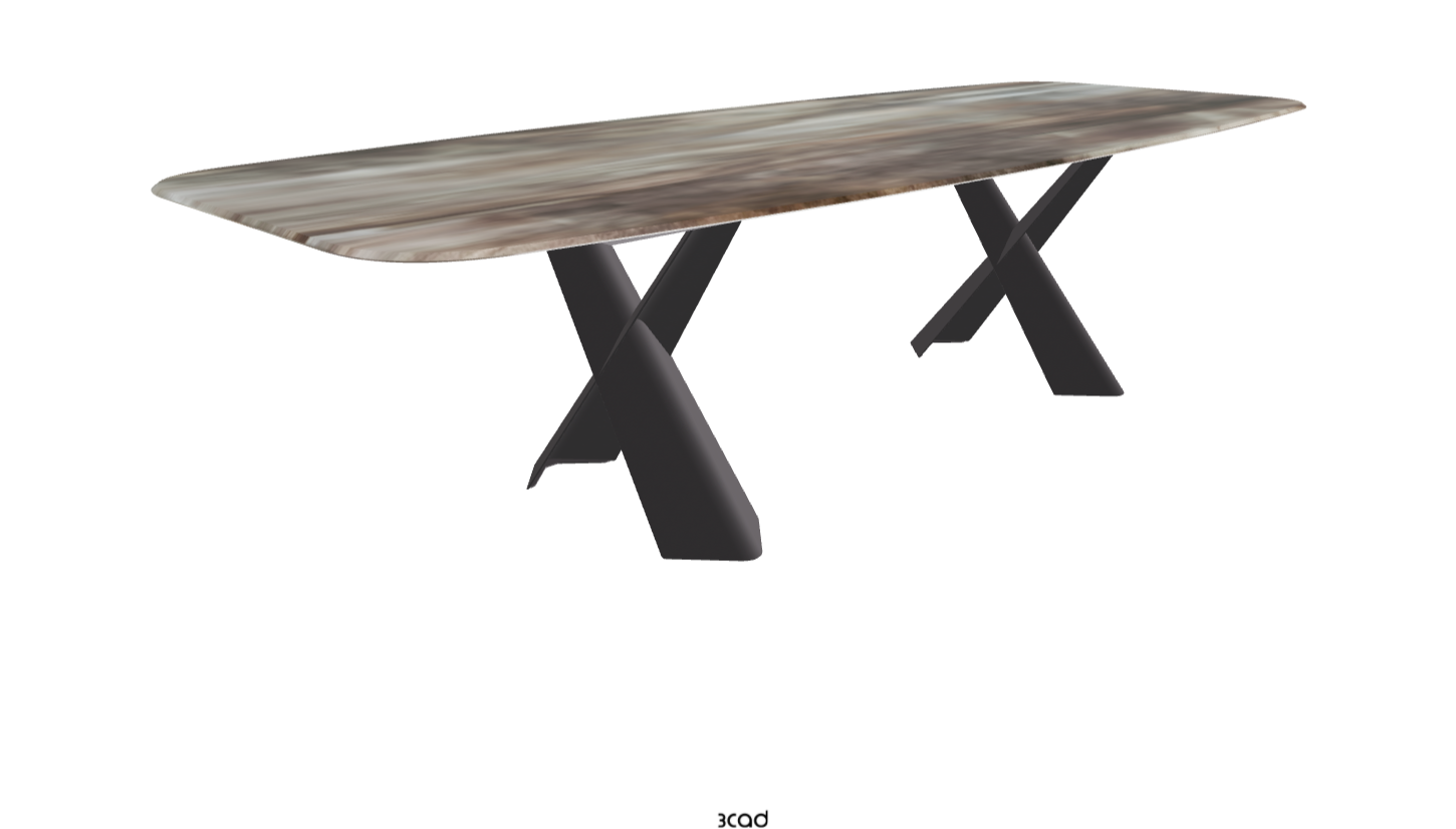 Cattelan Italia Mad Max Crystalart Rectangular & Barrel-Shaped Dining Table
