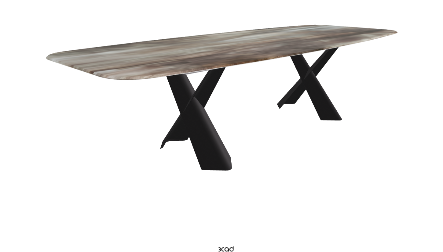 Cattelan Italia Mad Max Crystalart Rectangular & Barrel-Shaped Dining Table