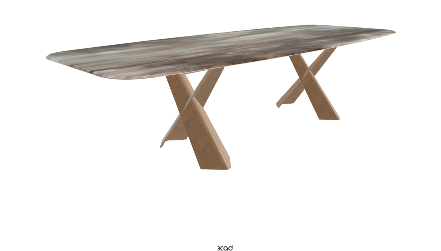 Cattelan Italia Mad Max Crystalart Rectangular & Barrel-Shaped Dining Table