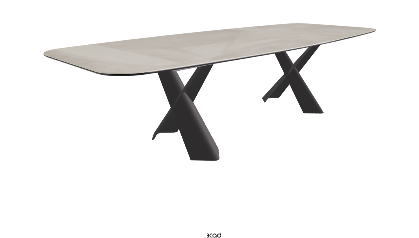Cattelan Italia Mad Max Keramik Barrel Shaped Dining Table