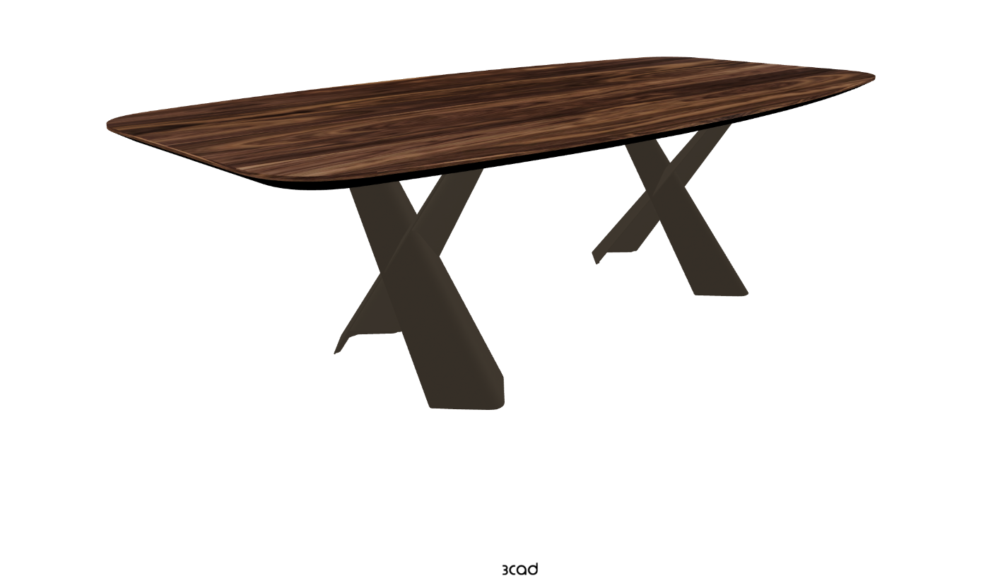 Cattelan Italia Mad Max Wood Barrel-Shaped Dining Table