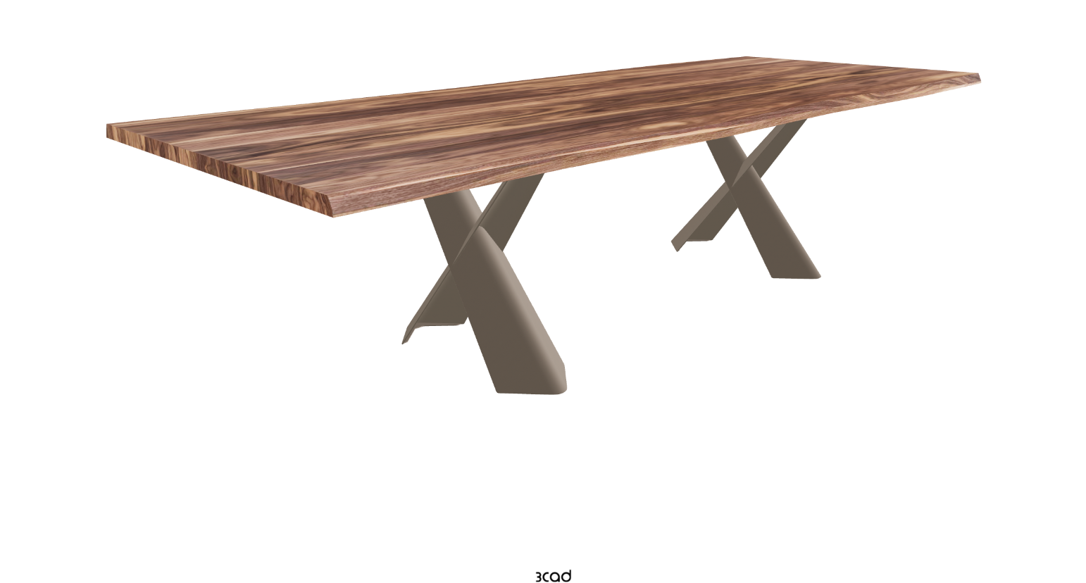 Cattelan Italia Mad Max Wood Live Edged Dining Table