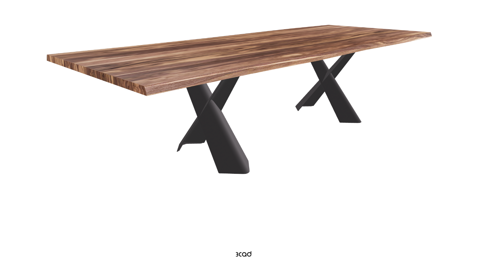 Cattelan Italia Mad Max Wood Live Edged Dining Table