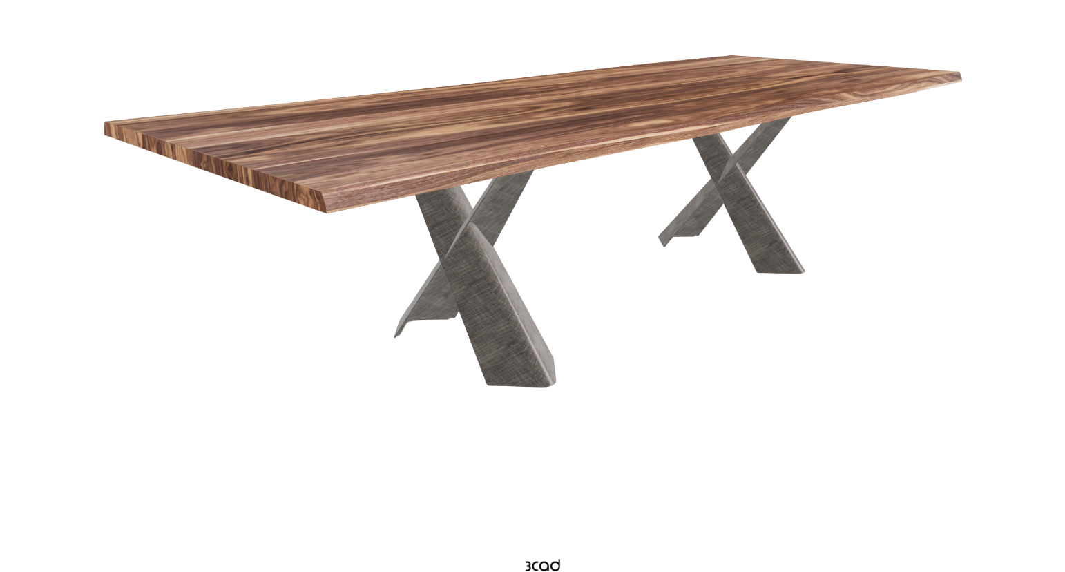 Cattelan Italia Mad Max Wood Live Edged Dining Table