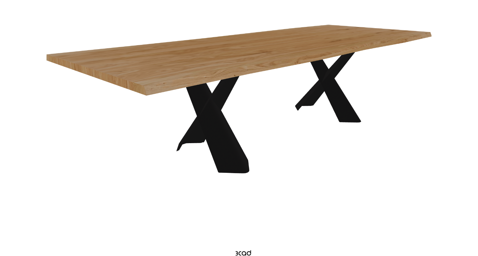 Cattelan Italia Mad Max Wood Live Edged Dining Table