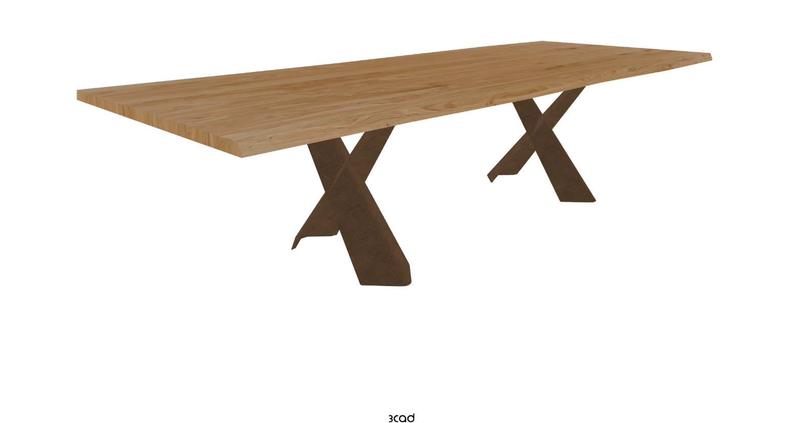 Cattelan Italia Mad Max Wood Live Edged Dining Table