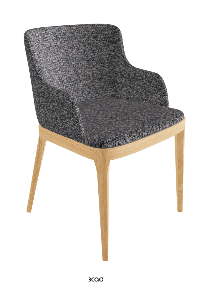 Magda Dining Armchair_Natural Ashwood_Fabric_B244