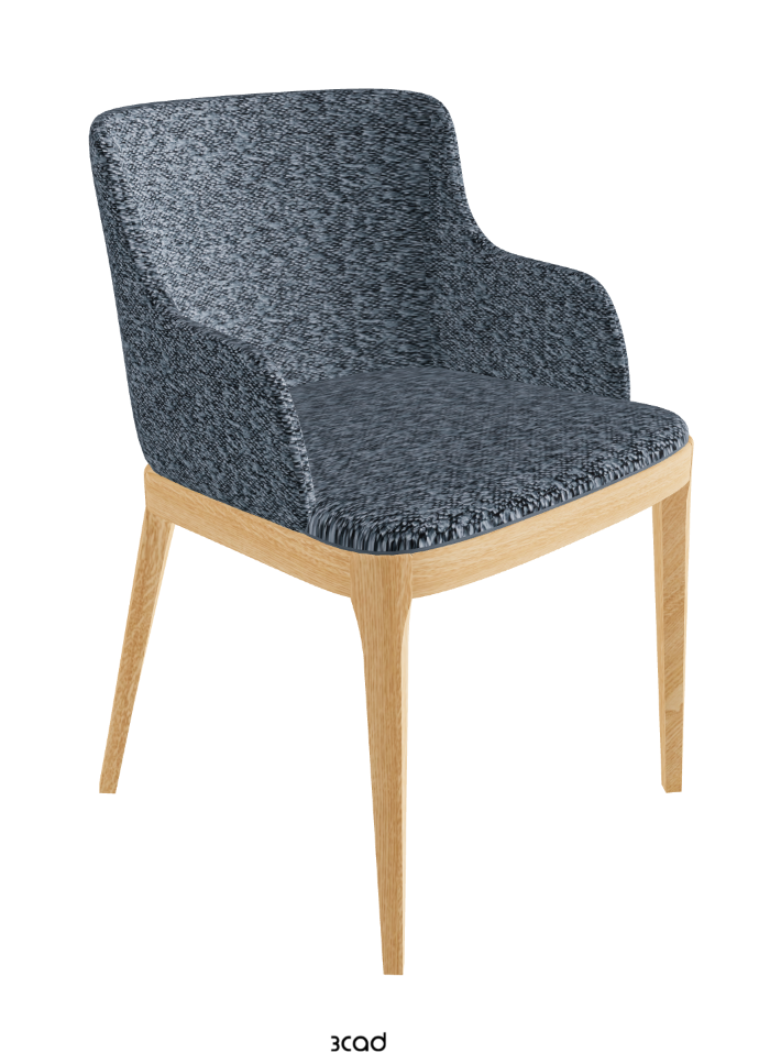 Magda Dining Armchair_Natural Ashwood_Fabric_B245