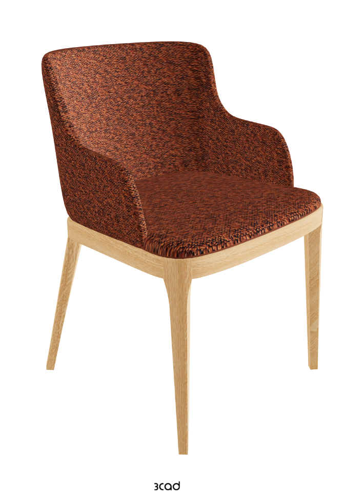 Magda Dining Armchair_Natural Ashwood_Fabric_B248