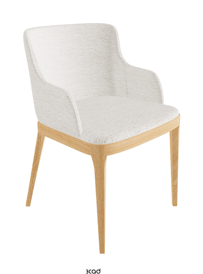 Magda Dining Armchair_Natural Ashwood_Fabric_B730