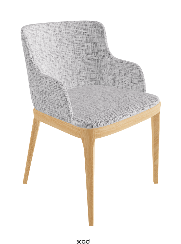 Magda Dining Armchair_Natural Ashwood_Fabric_B811