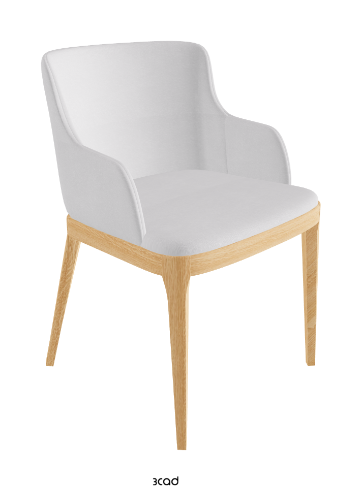 Magda Dining Armchair_Natural Ashwood_Fabric_B921