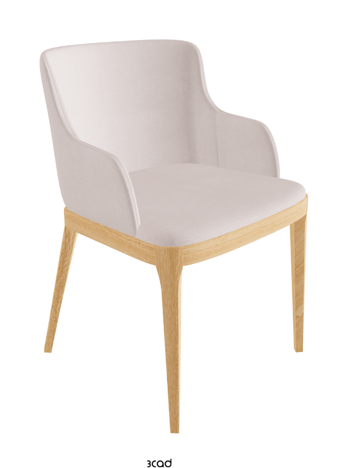 Magda Dining Armchair_Natural Ashwood_Fabric_B923