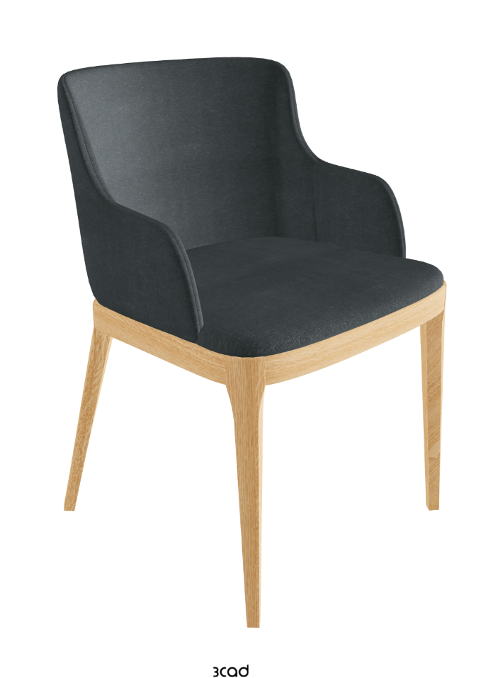 Magda Dining Armchair_Natural Ashwood_Fabric_B927