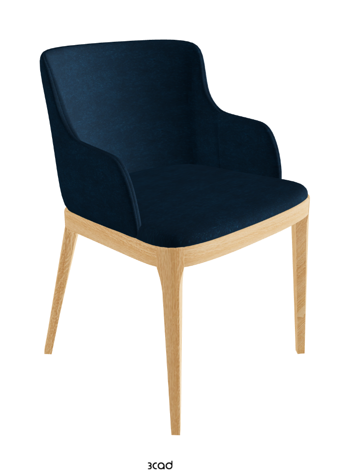 Magda Dining Armchair_Natural Ashwood_Fabric_B929