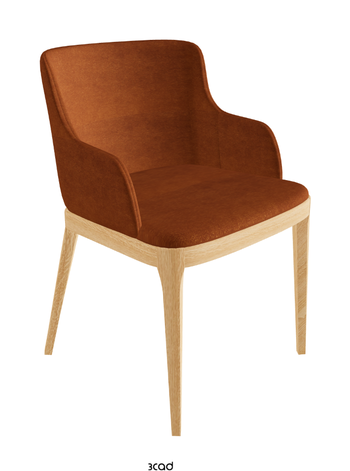 Magda Dining Armchair_Natural Ashwood_Fabric_B930