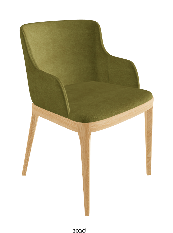 Magda Dining Armchair_Natural Ashwood_Fabric_B931