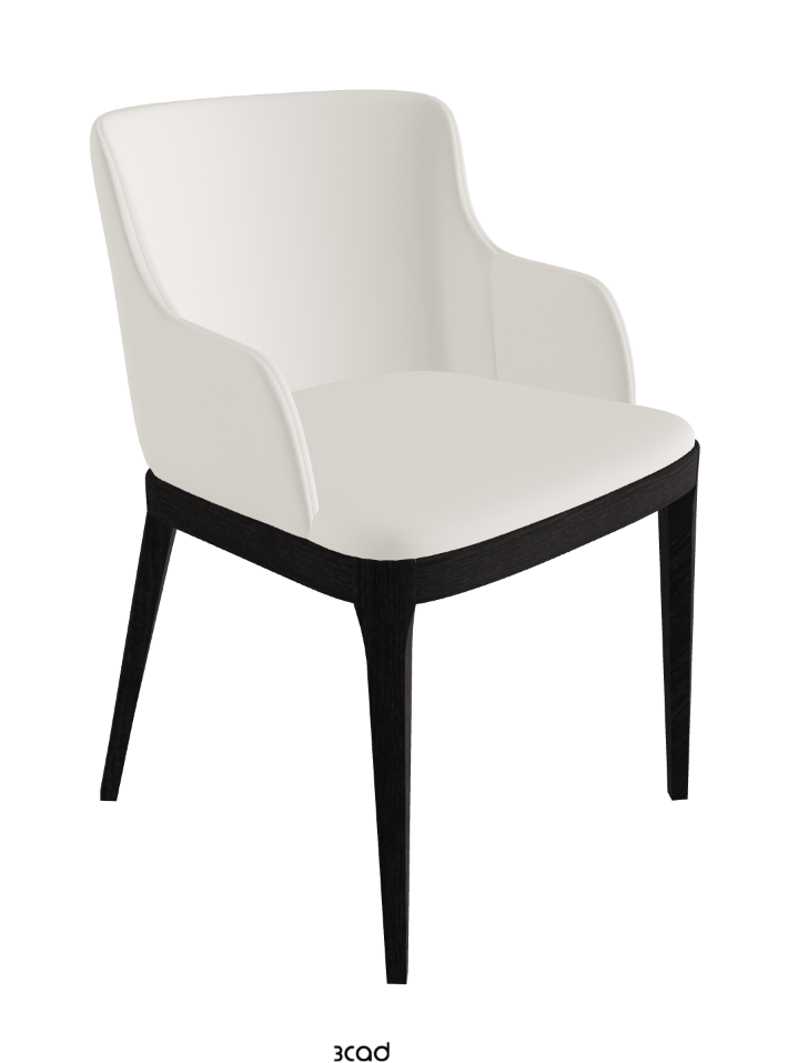 Magda Dining Armchair_Open Pore Matt Black Ashwood_Glove Soft Leather_Dover