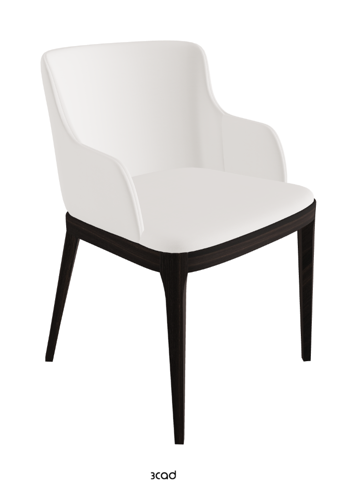 Magda Dining Armchair_Burned Oak Stained Ashwood_Soft Leather_Oyster