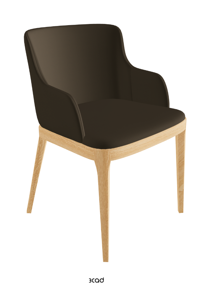 Magda Dining Armchair_Natural Ashwood_Soft Leather_Bruno