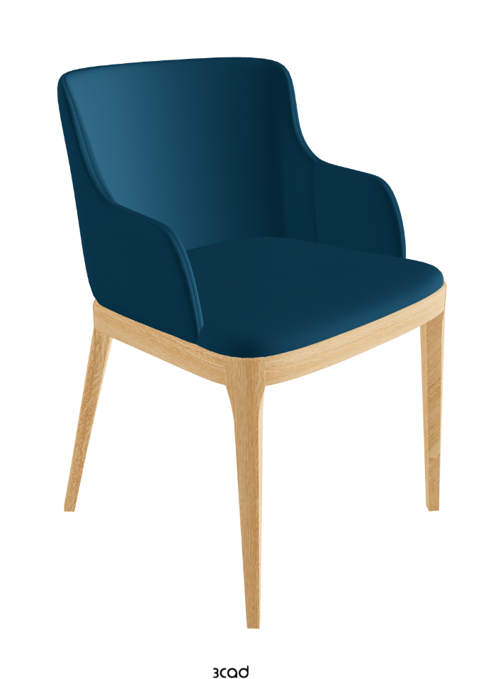 Magda Dining Armchair_Natural Ashwood_Soft Leather_Capri