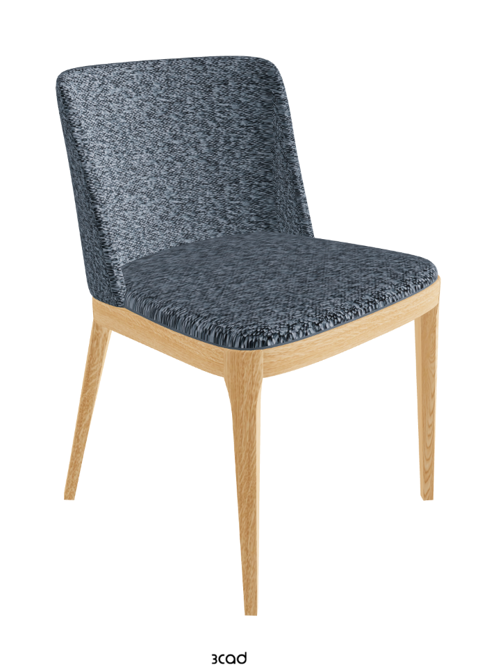 Magda Dining Chair_Natural Ashwood_Fabric_B245