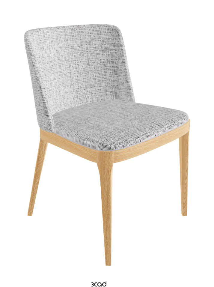 Magda Dining Chair_Natural Ashwood_Fabric_B811