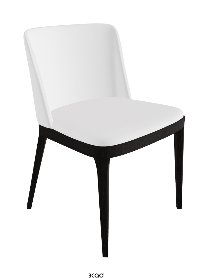 Magda Dining Chair_Open Pore Matt Black Ashwood_Fabric_B920