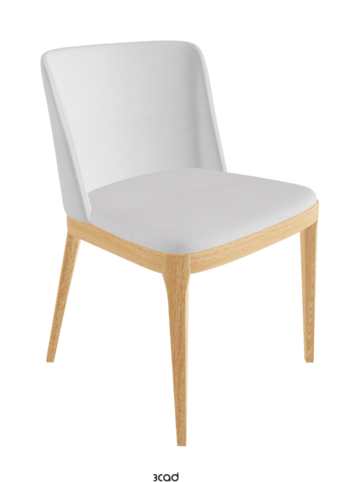 Magda Dining Chair_Natural Ashwood_Fabric_B921