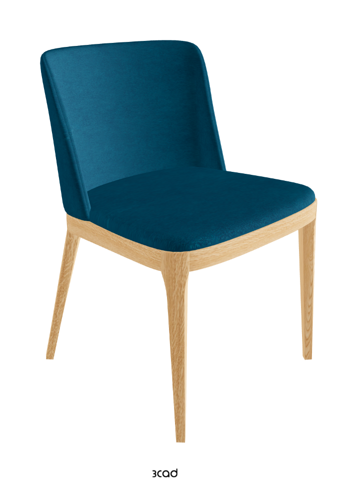 Magda Dining Chair_Natural Ashwood_Fabric_B928