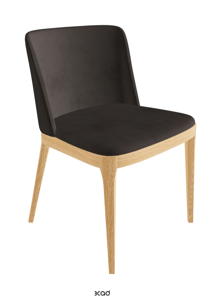 Magda Dining Chair_Natural Ashwood_Micro Nubuk_Lead