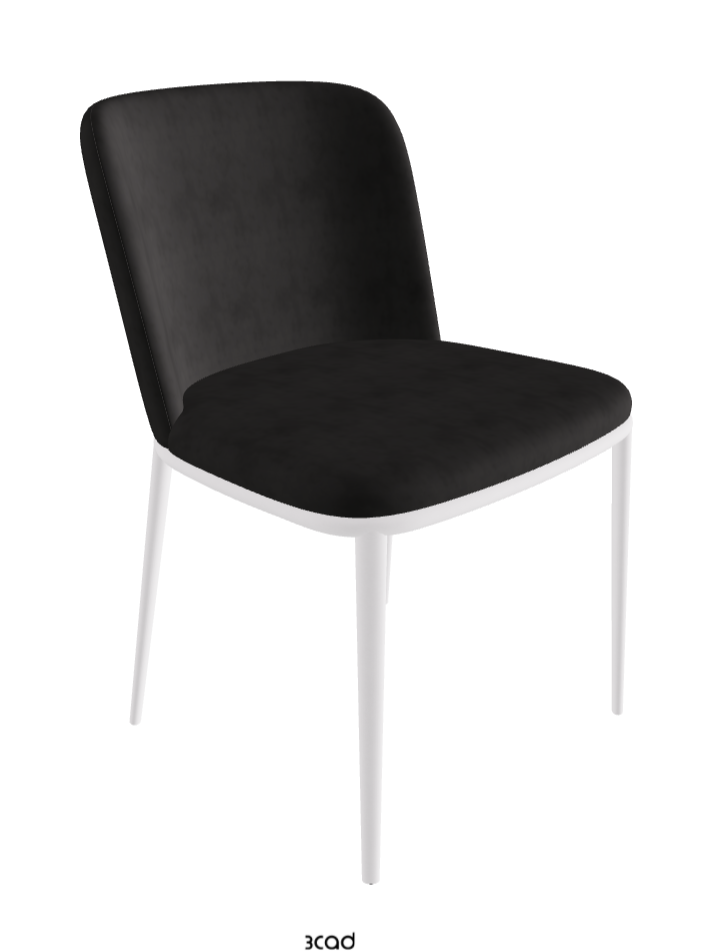 Magda ML Dining Chair_Pearl Embossed_Micro Nubuk_Charcoal