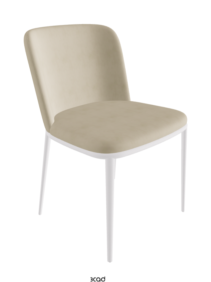 Magda ML Dining Chair_Pearl Embossed_Micro Nubuk_Sand