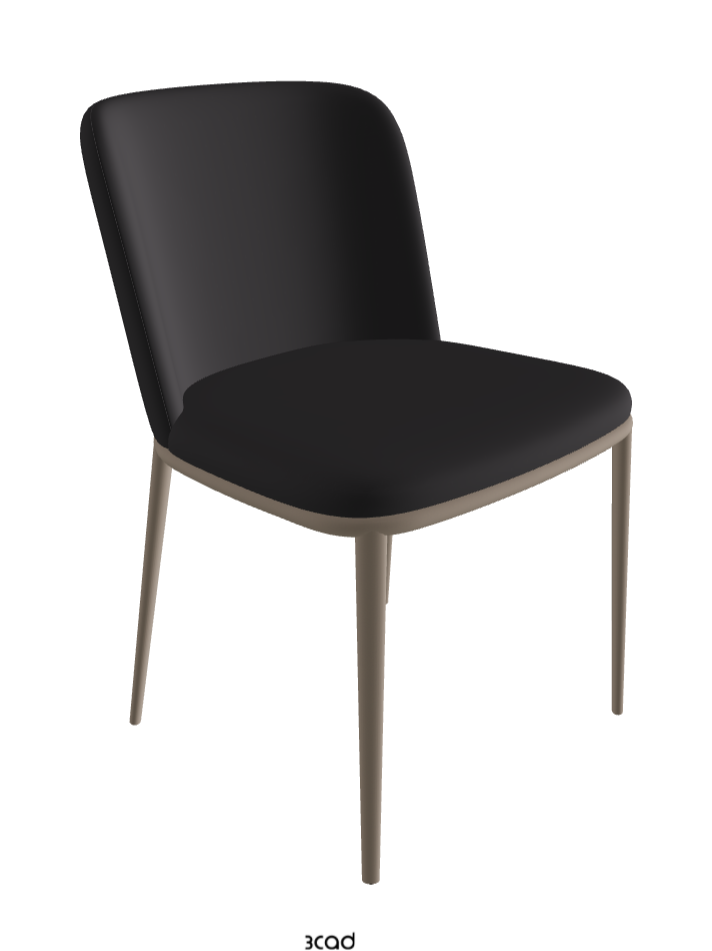 Magda ML Dining Chair_Titanium Embossed_Glove Soft Leather_Hornet