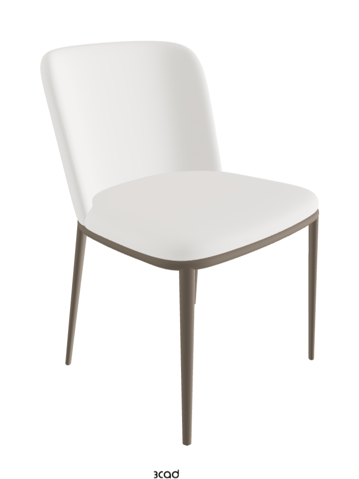 Magda ML Dining Chair_Titanium Embossed_Soft Leather_Palladio
