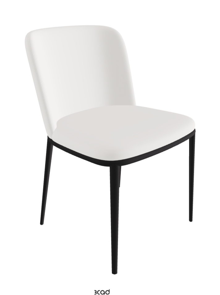 Magda ML Dining Chair_Black Embossed_Soft Leather_Palladio