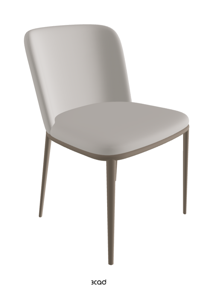 Magda ML Dining Chair_Titanium Embossed_Soft Leather_Dakota