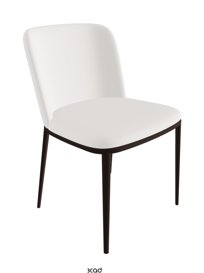 Magda ML Dining Chair_Bronze Embossed_Soft Leather_Oyster