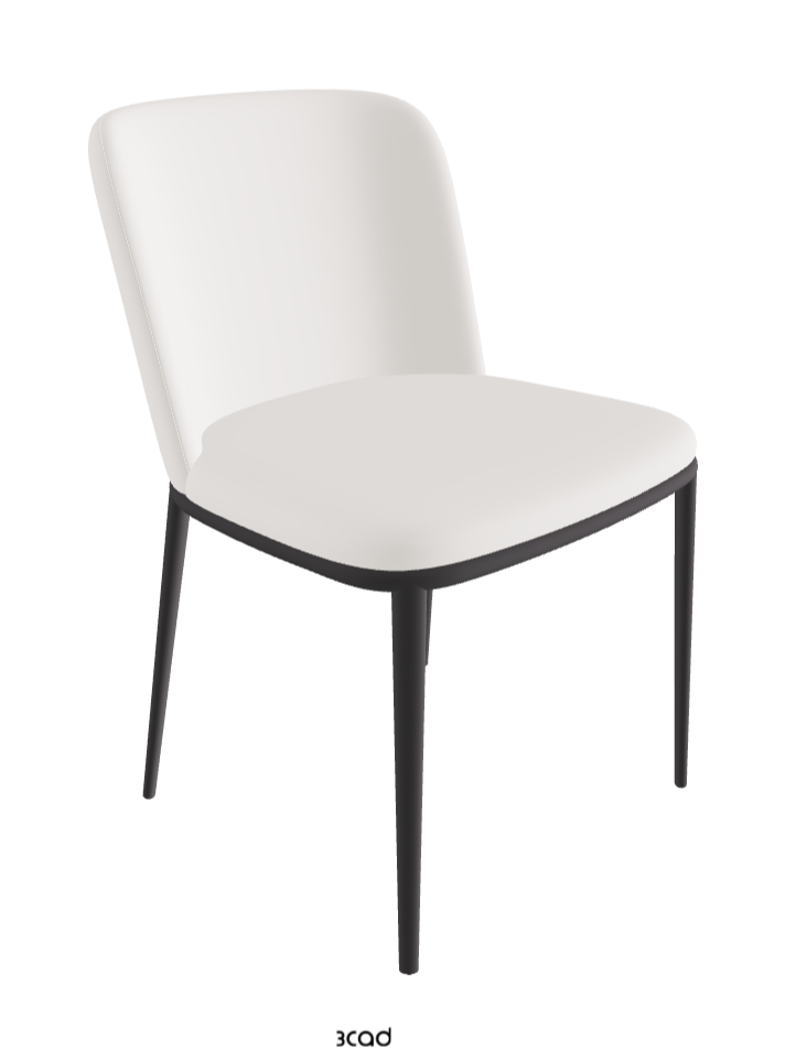 Magda ML Dining Chair_Graphite Embossed_Soft Leather_Oyster