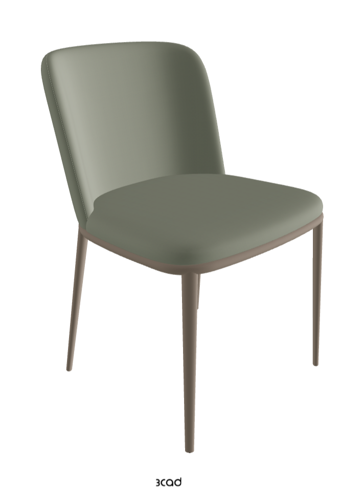Magda ML Dining Chair_Titanium Embossed_Soft Leather_Cenere