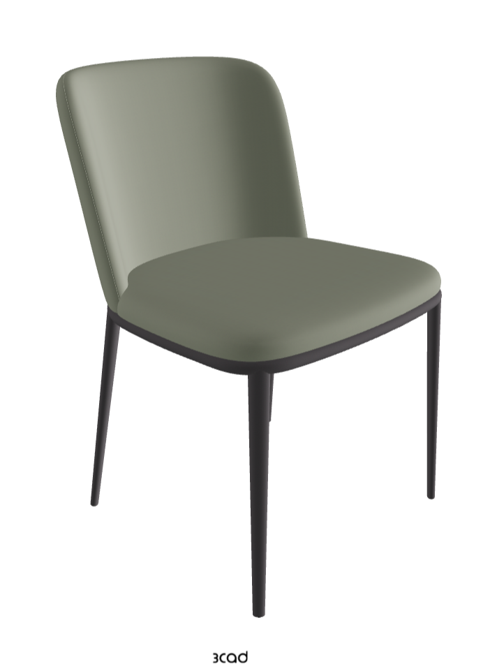 Magda ML Dining Chair_Graphite Embossed_Soft Leather_Cenere