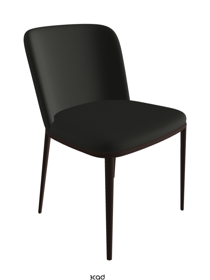 Magda ML Dining Chair_Bronze Embossed_Soft Leather_Smoke