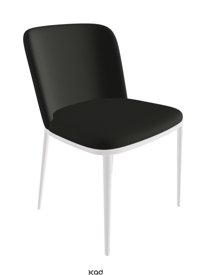 Magda ML Dining Chair_Pearl Embossed_Soft Leather_Smoke