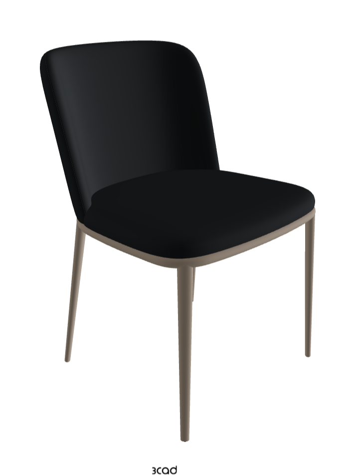 Magda ML Dining Chair_Titanium Embossed_Soft Leather_Atlantico