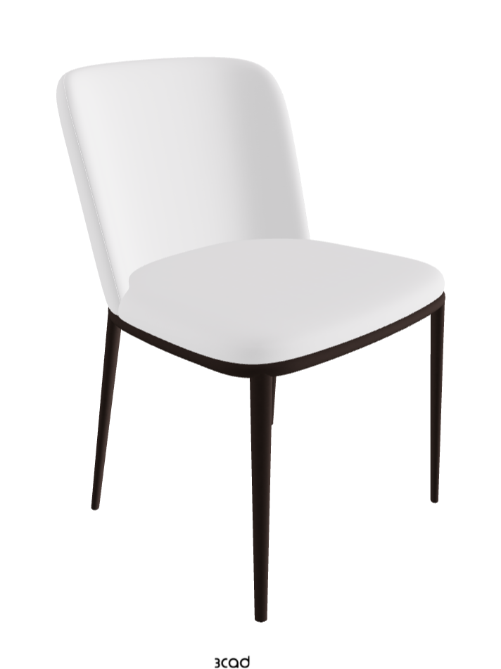 Magda ML Dining Chair_Bronze Embossed_Soft Leather_Bianco
