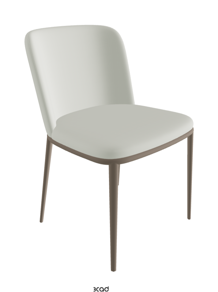 Magda ML Dining Chair_Titanium Embossed_Soft Leather_Artico