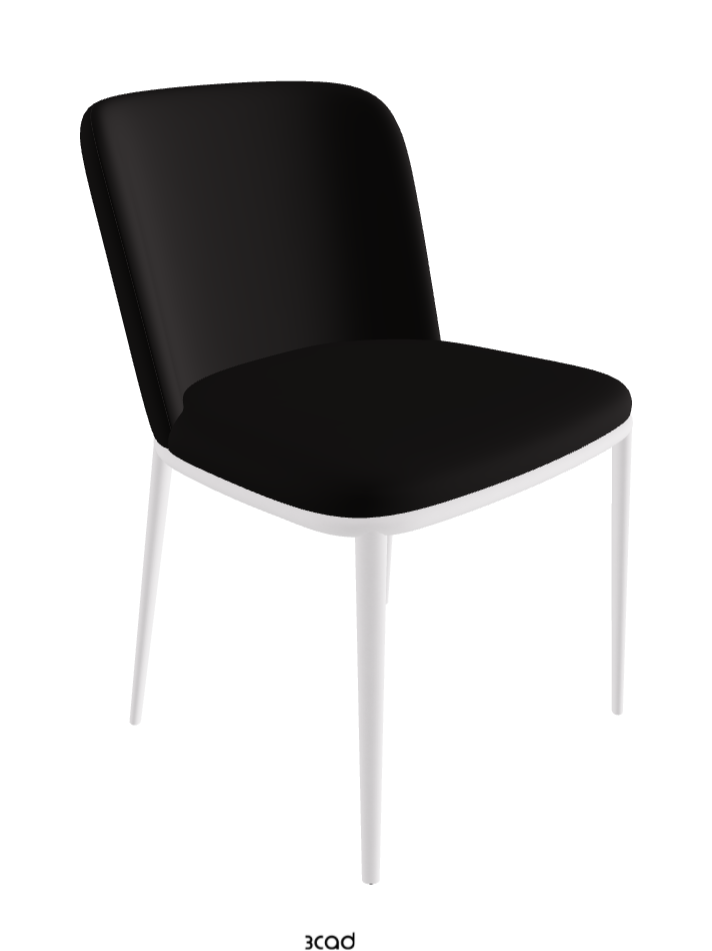 Magda ML Dining Chair_Pearl Embossed_Synthetic Leather_Moka