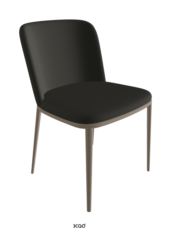 Magda ML Dining Chair_Titanium Embossed_Synthetic Leather_London